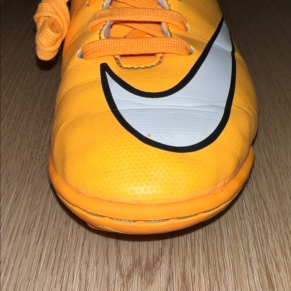 Nike Mercurial Kid’s Soccer Shoes in Orange and Black - Picture 6 of 16